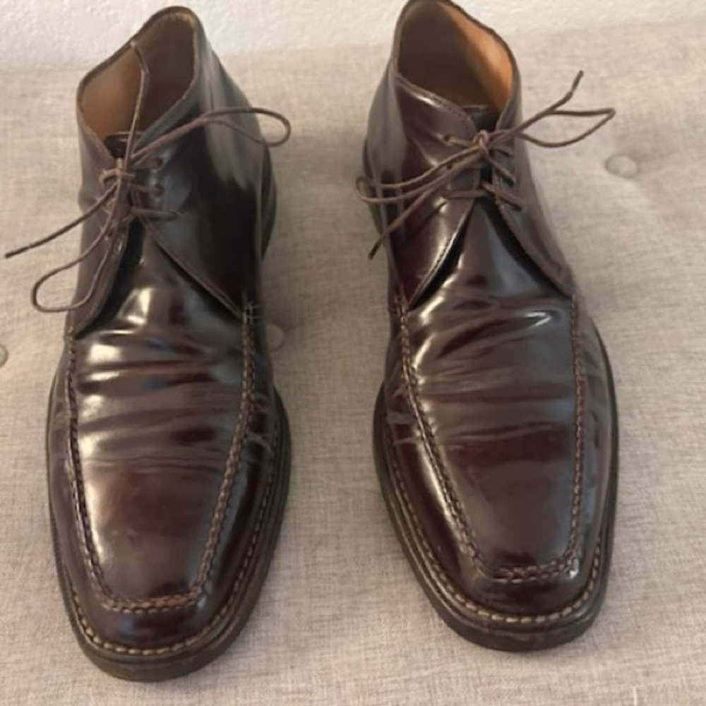 Men’s Sutor Mantellassi “Spazzolato” Bordeaux Leather Boot -  Size 11 US